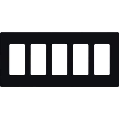 TAPA 5 ESPACIOS               NEGRO LINEA CLARO - CW-5-BL