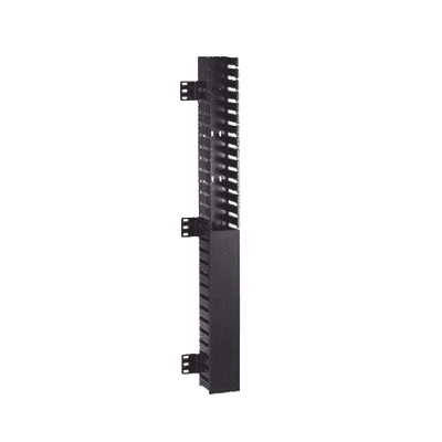 Organizador Vertical IN-Cabinet, Sencillo (Solo Frontal), Para Uso Con Gabinetes Panduit, Montaje Frontal en Riel de Rack, 40 UR, 2.25 in de Ancho, Color Negro  CWMPV2340