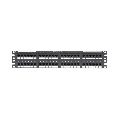 DP486X88TGY, Panel de Parcheo de Impacto (110), Plano, Categoría 6A, de 48 Puertos, 2UR