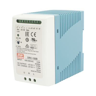 Fuente de poder Riel Din 24V, 100W con circuito de respaldo UPS DRC-100-B