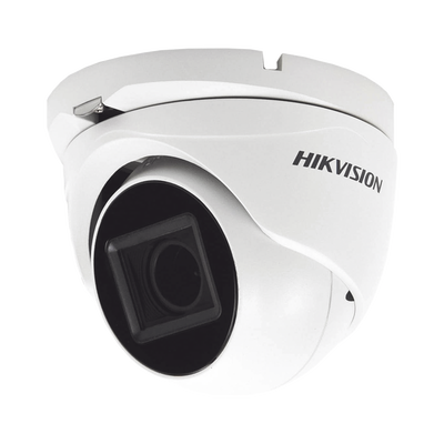 Eyeball TURBOHD 4K (8 Megapixel) / Lente Mot. 2.7 a 13.5 mm / IR EXIR 60 mts / Exterior IP67 / dWDR / TVI-AHD-CVI-CVBS / 9 a 15 VCD DS-2CE79U1T-IT3ZF