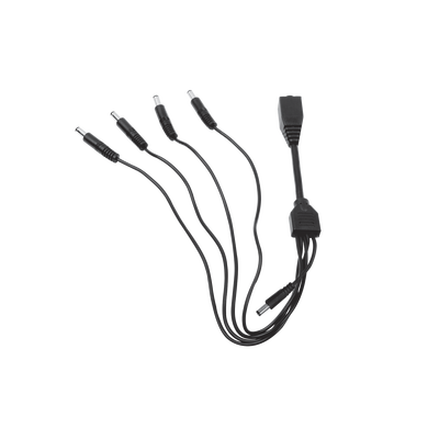 Cable con 5 Vías para Alimentar 4 Cámaras TURBOHD y DVR TURBOHD epcom / HIKVISION DS-5WAYC