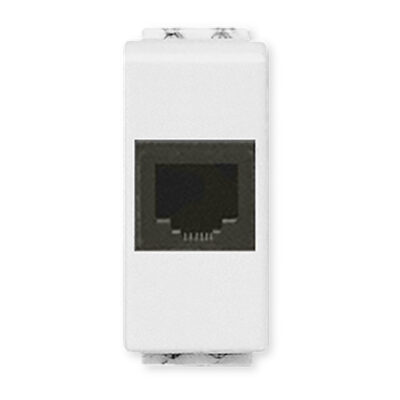 Toma De Telefóno 4 Hilos 1 Mód. Color Blanco - E2082BN
