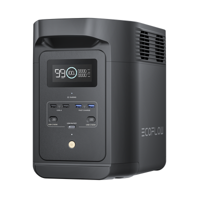 Estación de Energía Portátil de 980Wh Litio LFP / 10 Puertos AC 500 W (Max. 1000W) / 2 USB-C 100W / Cargador de Coche 10A a 12.6V / Conectividad WiFi y Bluetooth (App) / Carga Solar 500W Max. - E980