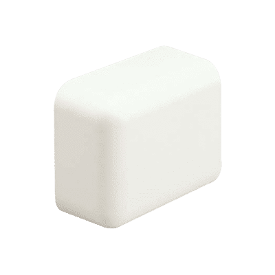 Tapa Final, para uso con canaleta LD10, material ABS, Color Blanco Mate  ECF10IW-X