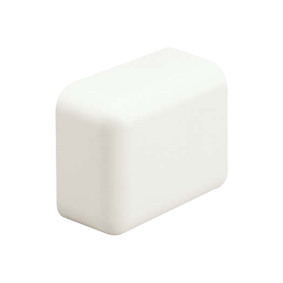 Tapa Final, para uso con canaleta LD10, material ABS, Color Blanco Mate ECF10IW-X