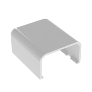 Tapa Final, para uso con canaleta LD10, material ABS, Color Blanco  ECF10WH-X