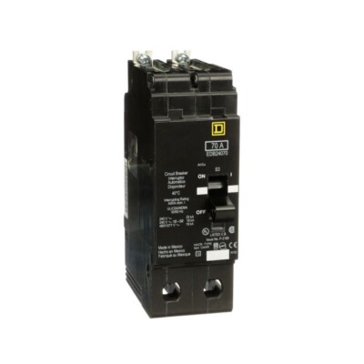 INTERRUPTOR ATORNILLABLE EN MINIATURA, 70 A, 480 277 VCA. EDB24070 SCHNEIDER ELECTRIC