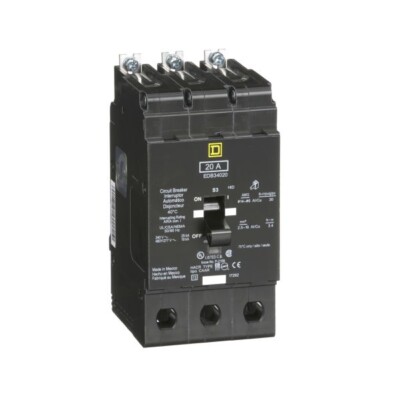 Interruptor Atornillable marco E-3P 20 A 480/277 Vca 18/25kA EDB34020