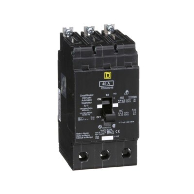 INTERRUPTOR ATORNILLABLE EN MINIATURA, 45 A, 480 277 VCA. EDB34045 SCHNEIDER ELECTRIC