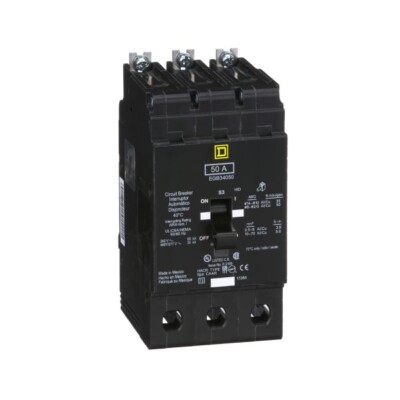 Interruptor Atornillable marco E-3P 50 A 480/277 Vca 35/65kA EGB34050