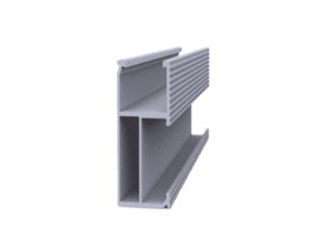Riel 8 para montaje de módulos fotovoltaicos de aluminio anodizado de 4050mm.   EPLSR84050
