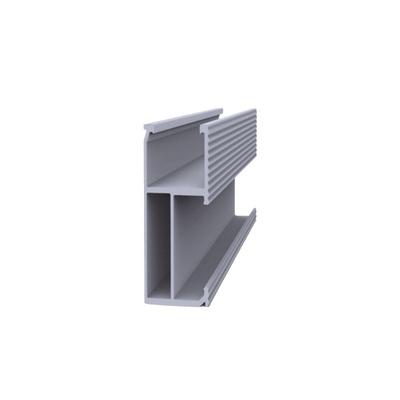 Riel 8 para montaje de módulos fotovoltaicos de aluminio anodizado de 4050mm.   EPLSR84050