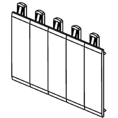 TABLILLA DE 5 FALSOS POLOS    GAB SERIEF107N Y TABL NBAR1250 - F107FP5