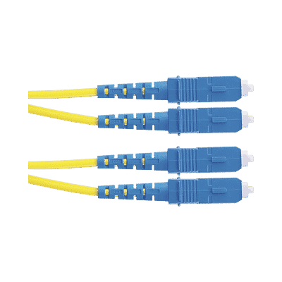 Jumper de Fibra Optica Monomodo 9/125 OS2, SC-SC Duplex, OFNR (Riser), Color Amarillo, 2 Metros  F923RSNSNSNM002