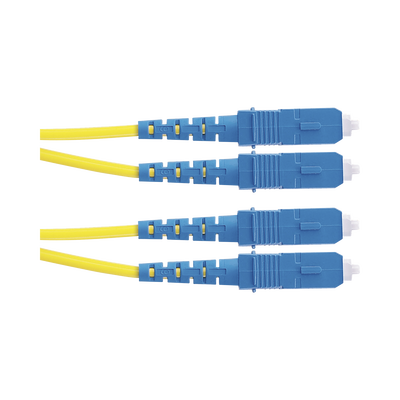 Jumper de Fibra Optica Monomodo 9/125 OS2, SC-SC Duplex, OFNR (Riser), Color Amarillo, 2 Metros F923RSNSNSNM002