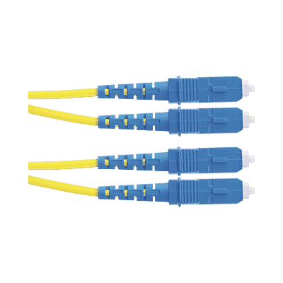 Jumper de Fibra Optica Monomodo 9/125 OS2, SC-SC Duplex, OFNR (Riser), Color Amarillo, 5 Metros  F923RSNSNSNM005