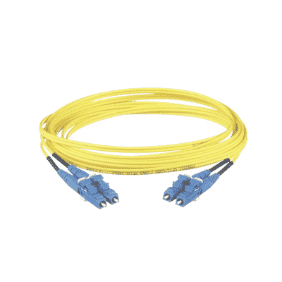 Jumper de Fibra Optica Monomodo 9/125 OS2, LC-LC Duplex, LSZH, Color Amarillo, 1 Metro  F92ELLNLNSNM003