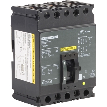 INTERRUPTOR TERMOMAGNETICO 3 POLOS 20A FAL32020