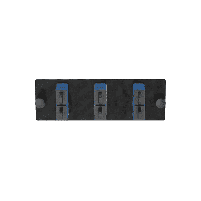 Placa Acopladora de Fibra Optica FAP, Con 3 Conectores SC Duplex (6 Fibras), Para Fibra Monomodo OS1/OS2, Color Azul  FAP3WBUDSCZ