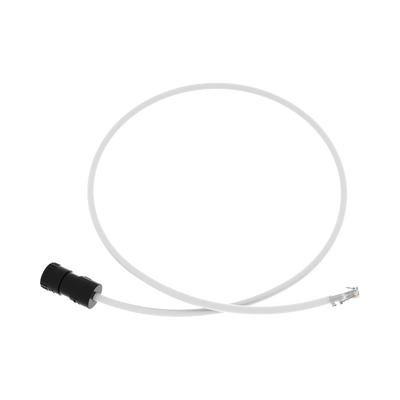 Cable de Conexión en Campo Jack a Plug RJ45, Categoría 6A, CMP (Plenum), 1 Metro, Color Blanco FC-ICCP1MWH