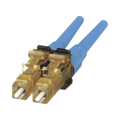 Conector de Fibra Óptica LC Duplex OptiCam, Monomodo 9/125 OS2, Pre-pulido, Color Azul  FLCDSCBUY