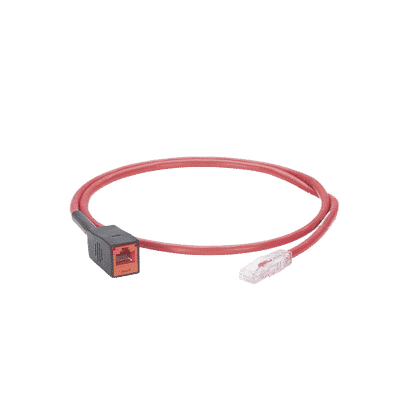 Cable de Prueba Para Plugs Rj45 de Terminación en Campo (MPTL), Cat6A, UTP, 1 Metro, Color Rojo  FP6X88TC