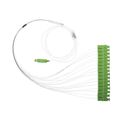 Divisor Óptico (Splitter) Tipo PLC, de 1x16, Con Conector de Entrada SC/APC y Conectores de Salida SC/APC  FPONCS1X16