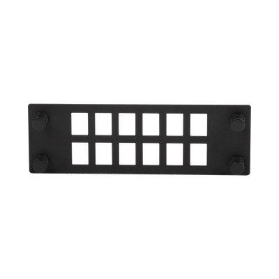 Placa Para 12 Adaptadores de Fibra Óptica, Uso con Gabinetes FPONE3 y FPONE4  FPONEAP12