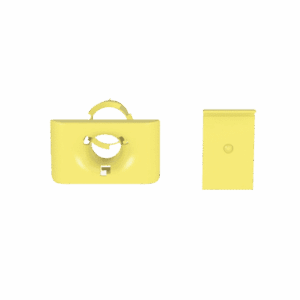 Accesorio de Salida a Tubo De 1.5 in (38 mm), Para Canaletas FiberRunner 4X4, 6X4, o 12X4, Color Amarillo  FR1.5IDELYL