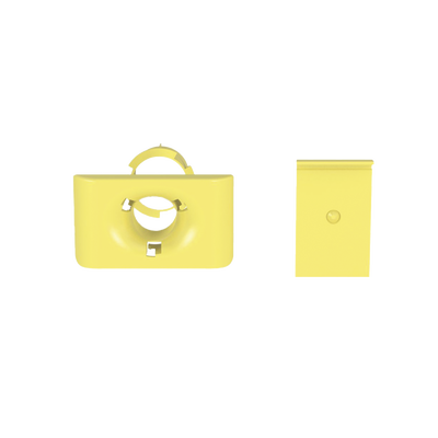 Accesorio de Salida a Tubo De 1.5 in (38 mm), Para Canaletas FiberRunner 4X4, 6X4, o 12X4, Color Amarillo  FR1.5IDELYL