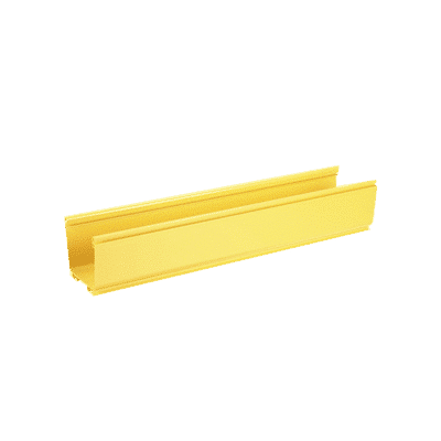 Canaleta FiberRunner™ 4X4, de PVC Rígido, Color Amarillo, 1.8 m de Largo FR4X4YL6