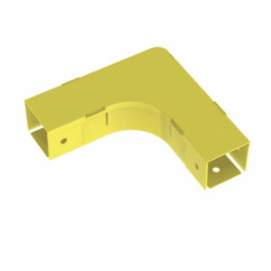 Ángulo Recto a 90º Horizontal con Tapa, Para Canaletas FiberRunner™ 2X2, Color Amarillo  FRA2X2LYL