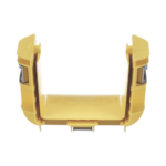 Union Recta "Cople", Para Canaleta FiberRunner™ 4X4, Color Amarillo  FRBC4X4LYL