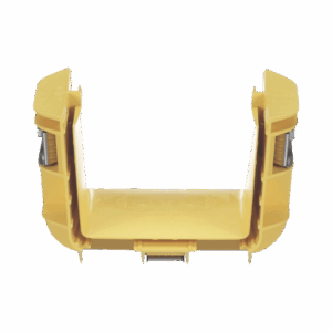 Union Recta "Cople", Para Canaleta FiberRunner™ 4X4, Color Amarillo  FRBC4X4LYL