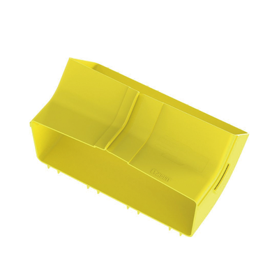 Bajada Vertical Interior de 45º con Tapa, Para uso con Canaletas 12X4 FiberRunner™, Color Amarillo FRIV4512X4LYL