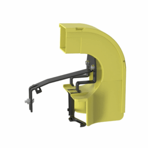 Bajada Para Canaleta FiberRunner™, Uso con Medidas 4x4, 6X4, 12X4, o 24X12, Con Reducción a 2X2, Color Amarillo  FRSPJ2X2LYL