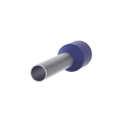 Ferrule Aislado Para Cables 14 AWG, PIN de 12 mm de Longitud, Mango Color Azul, Paquete de 500pz  FSD80-12-D