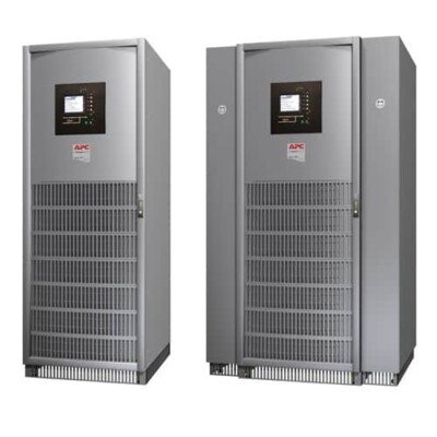 UPS MGE Galaxy 5000 con capacidad 60 kVA, número de serie G5TUPS60. Frecuencia de salida (no sincronizada) 60Hz +/- 0,1% para 60Hz nominales.