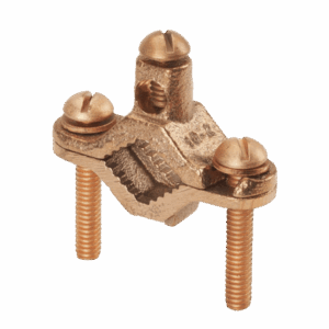 Abrazadera de Bronce para Tierra Física para Conductor 2 AWG, 1 Pieza  GPC2-1D-C