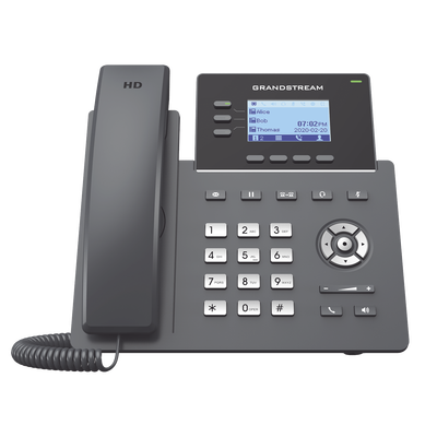 GRP2603, Teléfono IP, 6 cuentas SIP, 3 líneas, No PoE | Humberto Chacon GRP2603, Teléfono IP, 6 cuentas SIP, 3 líneas, No PoE