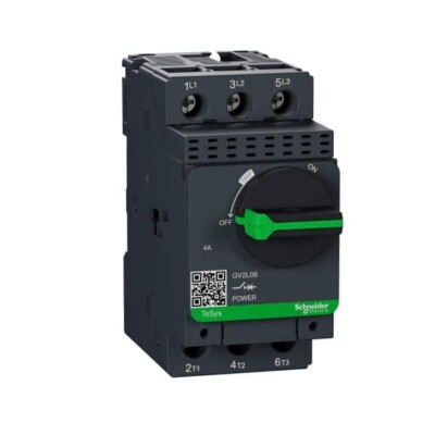 Interruptor magnético, 4 A, polos. GV2L08 Schneider Electric GV2L08