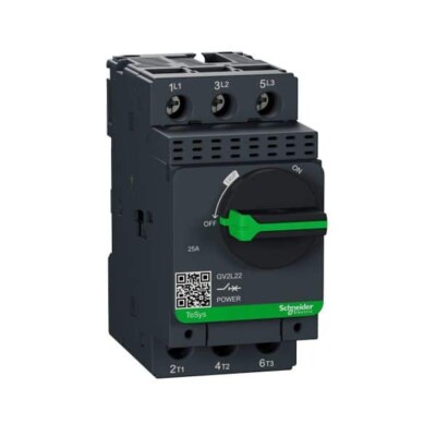 TeSys GV2 - Disyuntor magnético - 25 A - conexión por tornillo GV2L22