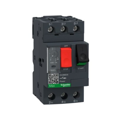 disyuntormotor GV2-ME - 0,63-1 A - 3P 3d - unidad de desconexión termomagnética GV2ME05