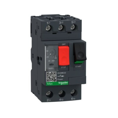 Interruptor de motor, 20-25 A, 3 polos. GV2ME22 Schneider Electric GV2ME22