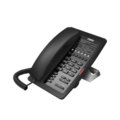 ​H3 (H3F), Teléfono Hotelero, 6 teclas programables, plantilla personalizable, PoE