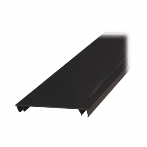 Tapa para Canaleta Ranurada Tipo H, de 55.1 mm de Ancho, 1828.8 mm de Largo, Color Negro  HC2BL6