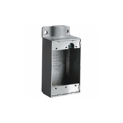 Caja Rectangular Tipo FS de Aluminio libre de Cobre de  3/4".  HUB-FS-2