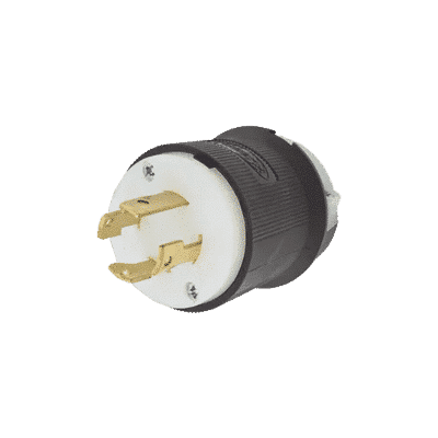 Clavija con Bloqueo de Media Vuelta Industrial 30 A 250 V CA / 3 Polos 4 Hilos / Nema L15-30P. HUB-HBL-2721
