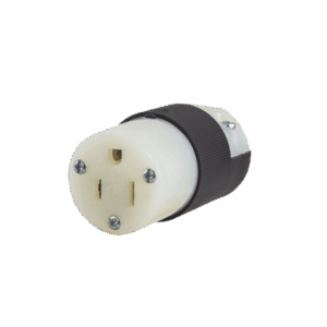 Conector Entrada Recta/ 15A 125V/ 2 Polos 3 Hilos/ Nema 5-15R/ Grado Industrial- Comercial.  HUB-HBL-5269-C